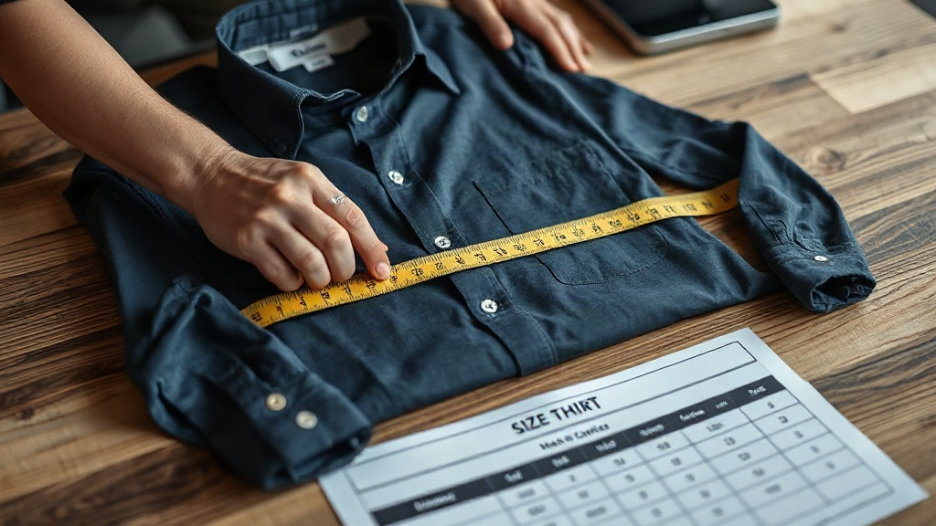 Ảnh minh họa: Kiểm tra size áo sơ mi nam trước khi giao hàng: Tránh lệch size cho đơn sỉ
